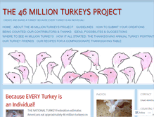 Tablet Screenshot of 46millionturkeys.com